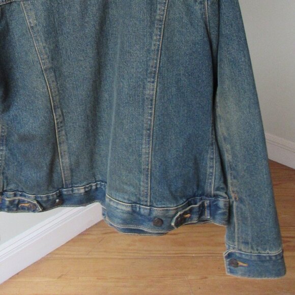 Gap Denim 100% Cotton Shell Sherpa Lined Jacket Size Medium - Picture 5 of 9
